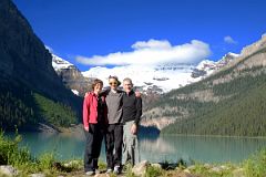 37 Charlotte Ryan, Peter Ryan, Jerome Ryan In Front Of Lake Louise And Mount Victoria Morning.jpg